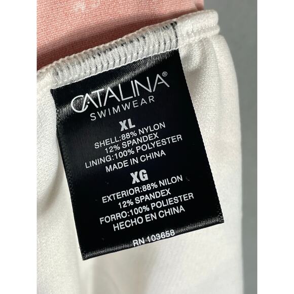 Catalina‎ Multicolor Floral Print Tankini Swim Top XL Scoop Neck NWT Stretch - Picture 7 of 8